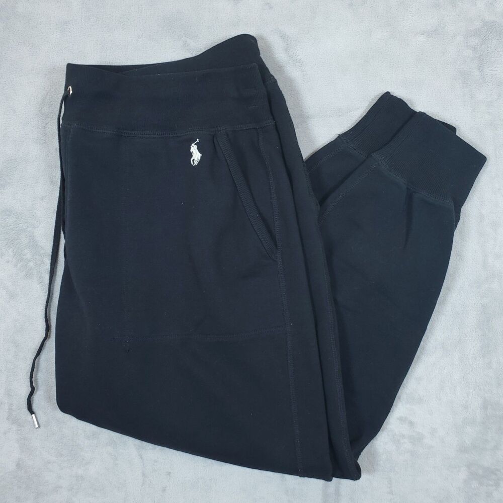Polo Ralph Lauren Men’s Double Knit Jogger Pants Navy Blue Size XL Pony Logo